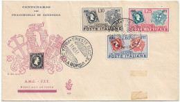 Fdc Venetia N. 115: 100° FRANCOBOLLI DI SARDEGNA (1951) No Viaggiata - Marcophilia