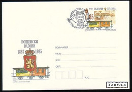 BULGARIA - 2012 - Wagons-poste 1867 - 1935 - P.St Spec.cache - Covers