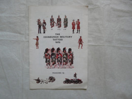 BROCHURE - THE EDINBURGH MILITARY TATTOO 1975 - Altri & Non Classificati