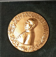 Medaglia Don Pasquale Uva,1883-1983, Opus,  Giaroli. - Monarchia/ Nobiltà