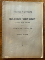 FERROVIE - AVVISATORE A RIPETIZIONE PER SEGNALI ACUSTICI D'ARRESTO ASSOLUTO - ARTI GRAFICHE - VENEZIA 1903  - BBB - Geschiedenis,