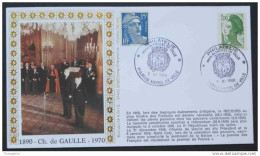 GENERAL DE GAULLE / 1988 ENVELOPPE  COMMEMORATIVE (ref 961) - De Gaulle (Général)