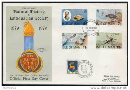 FAUCON PELERIN / 1979 ILE DE MAN ENVELOPPE FDC (ref 1479) - Aigles & Rapaces Diurnes