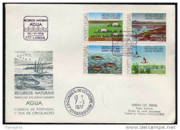 POISSONS D EAU DOUCE / PORTUGAL 1977 ENVELOPPE FDC (ref 1732) - Climate & Meteorology