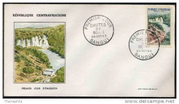 EAU - CASCADE / 1963  FDC DE CENTRAFRIQUE (ref 1721) - Water