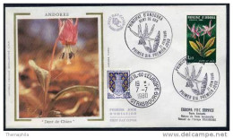 FLEURS - ANDORRE / 1980 ENVELOPPE FDC (ref 2319) - Storia Postale