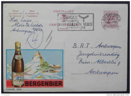 BIERE - BEER - BIER - HOUBLON - HOPFEN /  1962 BELGIQUE ENTIER POSTAL ILLUSTRE (ref 2869) - Bières