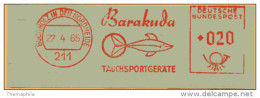 PLONGEE - SPORTS - BARAKUDA   / 1965  ALLEMAGNE EMA ILLUSTREE (ref M47) - Buceo