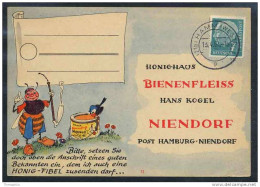 MIEL - ABEILLES / 1957 ALLEMAGNE CARTE POSTALE ILLUSTREE (ref 4456ab) - Abeilles