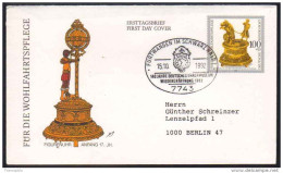 HORLOGERIE  /1992 ALLEMAGNE ENVELOPPE FDC AYANT CIRCULE (ref 4895) - Orologeria