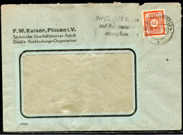 Germany,1945,Plauen(Vogtl)24.01.1946,10.09.1945.as Scan - Covers & Documents