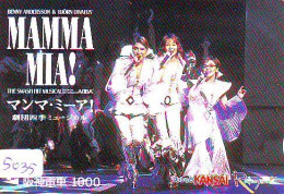 Carte Prépayée Japon  * CINEMA * FILM * MAMMA MIA  * 5035 * PREPAID CARD Cinema * Japan Card Movie FILM * KINO - Film