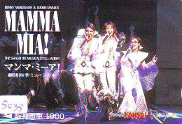Carte Prépayée Japon  * CINEMA * FILM * MAMMA MIA  * 5035 * PREPAID CARD Cinema * Japan Card Movie FILM * KINO - Cinéma