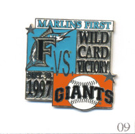 Pin's Sport - Base Ball / “Marlins“ Miami (Floride-USA) - Wild Cart Victory 1997. Numéroté N# 0915/1000. Zamac. T622-09 - Béisbol