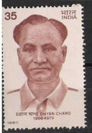 Dhyanchand, Legendary Field Hocky Player,1980, MNH SGALM1 - Jockey (sobre Hierba)