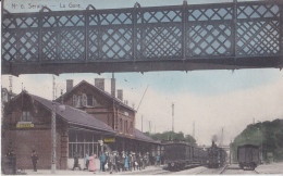 SERAING 1909 LA GARE DU CHEMIN DE FER LOCOMOTIVE A VAPEUR - STATION - Seraing