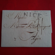 LETTRE NICE POUR ADGE 1786 - 1701-1800: Precursori XVIII