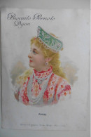 Grand Chromo Biscuits Pernot Dijon - Russie - Femme En Costume Traditionnel Russe Et Kokochnik - Pernot