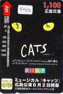 Carte Prépayée Japon  * CINEMA * FILM * CATS * 5052 *  PREPAID CARD Cinema * Japan Card Movie * KINO - Cinéma
