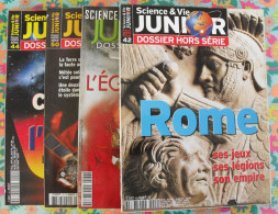 4 Revues Sciences & Vie Junior. Dossier Hors-série 1999-2002. Rome, L'église, Univers, Soleil - Wissenschaft