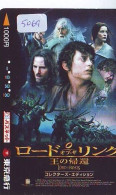 Carte Prépayée Japon  * CINEMA * FILM * LORD Of The RINGS  * 5069 *  PREPAID CARD Cinema * Japan Card Movie * KINO - Cinema