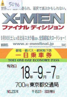Carte Prépayée Japon  * CINEMA * FILM * X-MEN  * 5076 *  PREPAID CARD Cinema * Japan Card Movie * KINO - Cinema