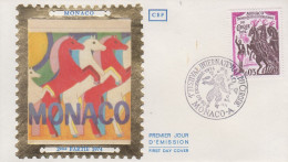 Enveloppe  FDC  1er Jour  MONACO  1er  FESTIVAL  INTERNATIONAL  Du  CIRQUE    1974 - Circus