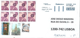 Italy Registered Cover To Portugal - 2021-...: Usati