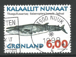 GREENLAND. 1987. 6K WHALES USED NUUK POSTMARK. - Used Stamps