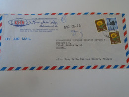 D198224 JAPAN Nippon Cover  Ca 1990 TOKYO - KOMA HOTEL REP.   Sent To Hungary - Lettres & Documents