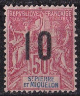 Saint Pierre Und Miquelon Marke Von 1912 */MH (A3-16) - Unused Stamps