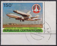 1981 Zentralafrika, ° Mi:CF 737, Sn:CF 446, Yt:CF 447, Boeing 747 And Space Shuttle, Conquest Of The Space 1981 - Centrafricaine (République)