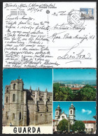 Postal Da Guarda - Gare Circulado 1975, Obliteração 'Almeidinha - Guarda'. Postcard Guarda Gare.Obliteration Of 'Almeidi - Briefe U. Dokumente