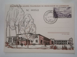Fédération Des Sociétés Philatéliques Du Grand-duché De Luxembourg 1953 - Commemoration Cards