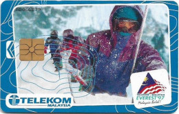 Malaysia - Telekom Malaysia (Chip) - Malaysian Everest '97 Team, Gem1A Symmetr. Black, 5RM, Used - Malaysia