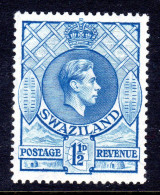 SWAZILAND - 1938 KGVI DEFINITIVE 1½d STAMP PERF 13½ X 13 FINE LIGHTLY MOUNTED MINT LMM *  SG 30 - Swaziland (...-1967)