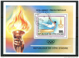 Ivory Coast 1979 Olympic Games Moscow 1980 Mi#Block 15 Used - Ivory Coast (1960-...)