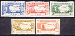 Togo 1940 Mi#125-129 Mint Hinged - Unused Stamps