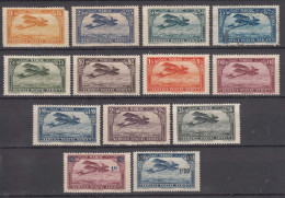Morocco Maroc 1922/1931 Poste Aerienne Yvert#1-11 And #32-33 Mint Hinged/used - Unused Stamps