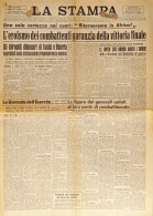 Quotidiano - La Stampa N. 111 - 1943 L'eroismo Combattimenti Garanzia Vittoria - Altri & Non Classificati