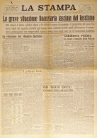 Quotidiano - La Stampa N. 188 - 1943 La Grave Situazione Finanziaria  - Altri & Non Classificati