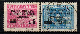 ITALIA - OCCUPAZIONE LITORALE SLOVENO - 1947 - AMMINISTRAZIONE MILITARE JUGOSLAVA - USATI - Yugoslavian Occ.: Slovenian Shore