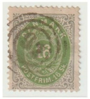 DANEMARK -- FACIT N°24 --16 Skill Oblitéré - Used Stamps