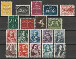 1943 Jaargang Nederland NVPH 404-422 Complete. Postfris/MNH** - Años Completos