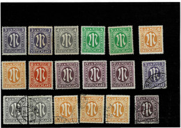 GERMANIA ,occupazione Anglo-Americana ,BIZONA ,Emmisione Di Londra,11 Pezzi Nuovi (MNH+MH)+ 7 Pezzi Usati,qualita Ottima - Emisiones De Necesidad Zona Británica