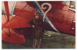 3 CPA - Raid Paris-New York 1930 - Avion Point D'interrogation - D. Costes, M. Bellonte, Dieudonné - Airmen, Fliers