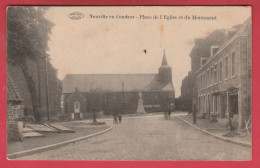 Neuville En Condroz - Place De L'Eglise Et Le Monument - 192? ( Voir Verso ) - Neupre