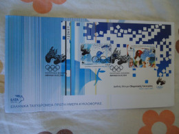 GREECE  FDC 2004  OLYMPIC GAMES  ATHENS   2004 PEACE BIRDS DOVE - Verano 2004: Atenas