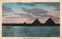 View Of Pyramids In The Night 1920 (une Vue Des Pyramides De Nuit) The Anglo Egyptian Trading Society - Pyramids