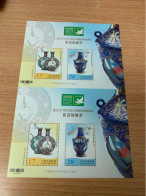 Taiwan Stamp 2023 Porcelain Antique S/s Joined Sheet Exhibition MNH - Neufs
